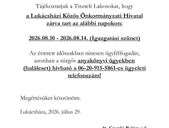 Igazgatási szünet 2026.