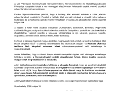 Lakossági tájékoztatás