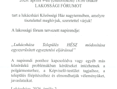 Lakossági Fórum 2026.04.09. Lakossági Fórum 2026.04.09.