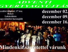 ADVENTI  GYERTYAGYÚJTÁS 2018