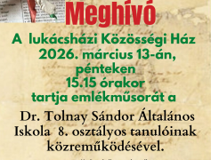 MEGHÍVÓ - MEGEMLÉKEZÉSRE