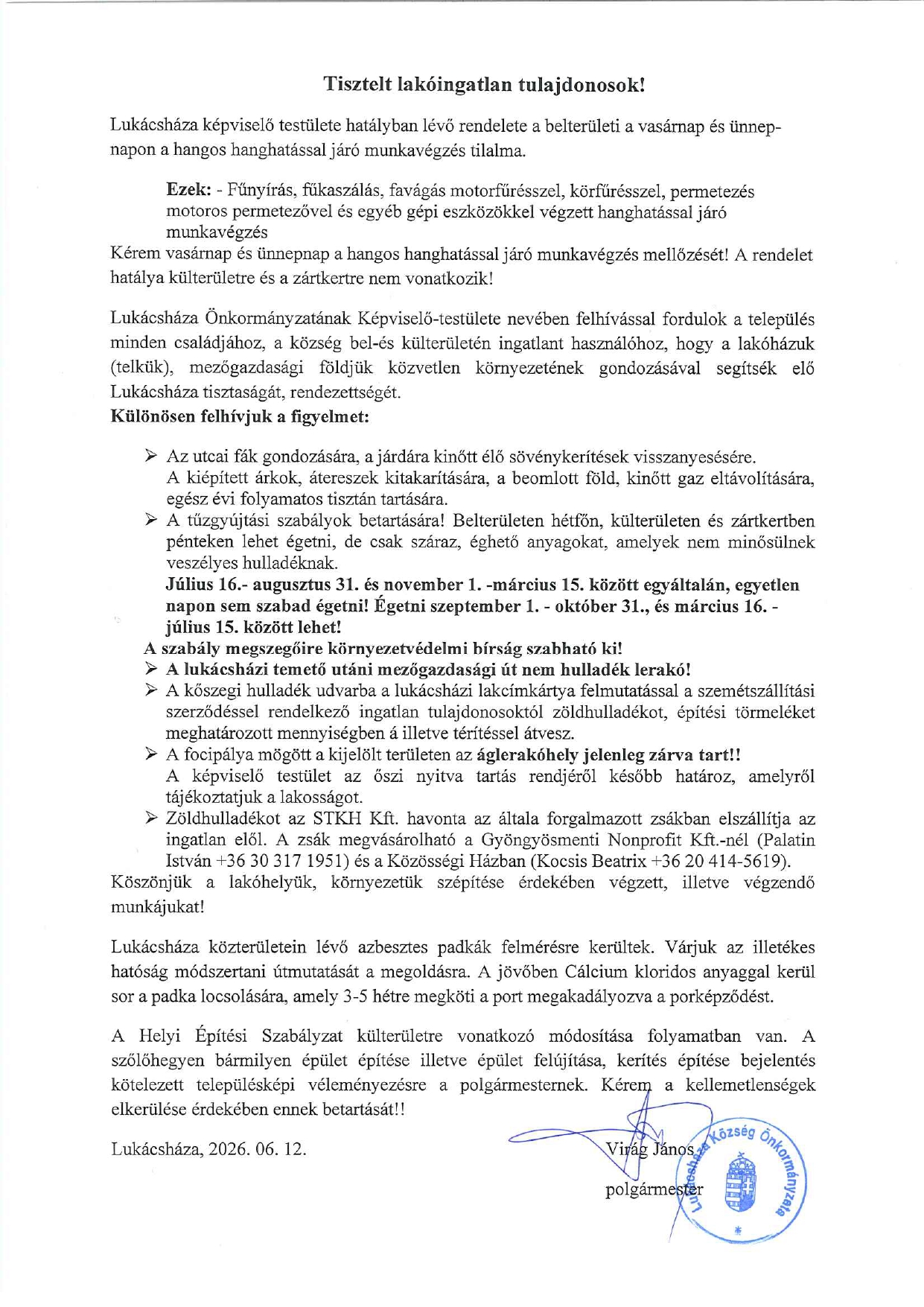 Felhívás 2026.