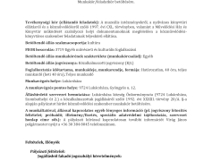 Álláspályázat - Közművelődési szakember